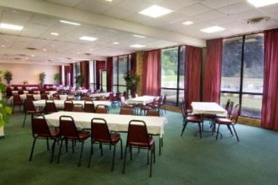 Best Western Inn of Henderson - Ballroom 2064 Square Feet Set Up Chevron Style For 76 People Comfortably