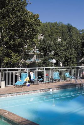One Of Our Two Outdoor Pools With Hot Tubs