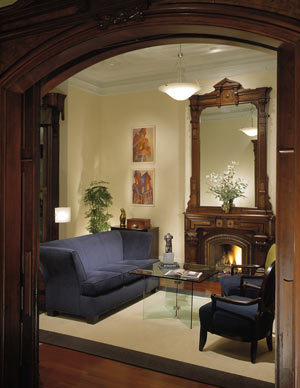 The Mansion on Delaware Avenue - The Fireside Salon - A Room Of Relaxation