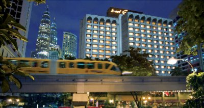 Front View Of Hotel & Monorail