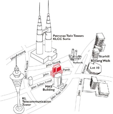 Hotel Equatorial Kuala Lumpur - Location Map