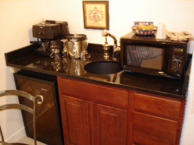 The Inn at Peralynna Manor - Granite Wet Bars In Almost Every Room