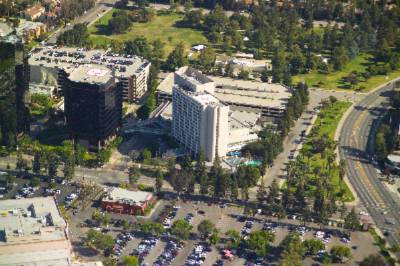 Warner Center Marriott - Aerial View