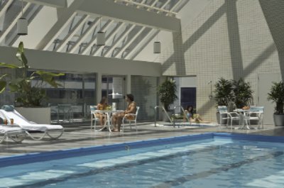 Glass Enclosed Pool And Spa Available In 10000 Square Foot Health Center