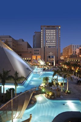 Pool Exterior Night Shot