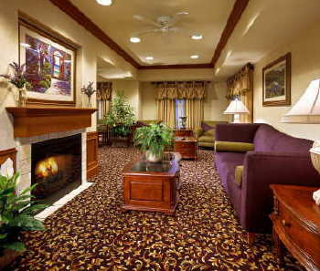 Hampton Inn & Suites - Lobby Fireplace