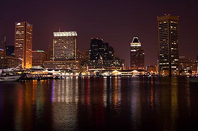 Microtel Inn & Suites BWI Airport - Baltimore Skyline @ Night