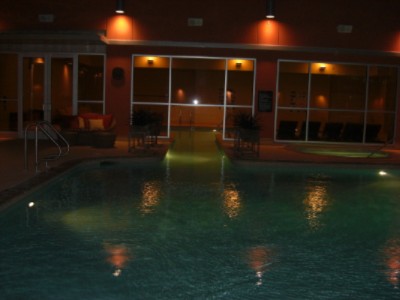 Heated Pool At Night