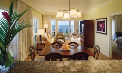 Living And Dining Area In A One Bedroom Unit