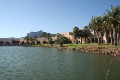 View Of The Resort From Its Private Lagoon