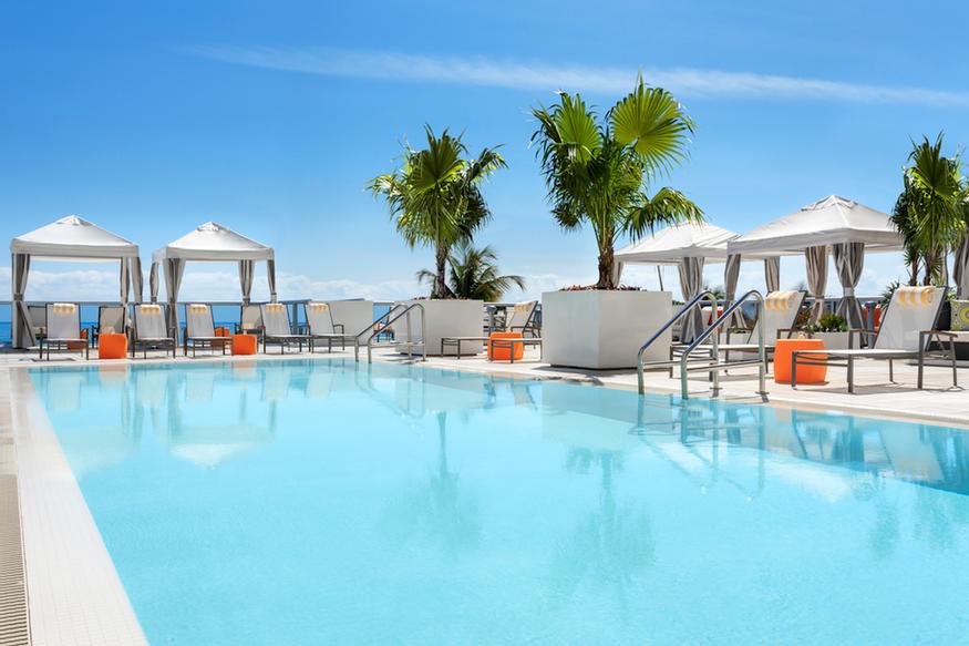  private Cabanas and lounge chairs 