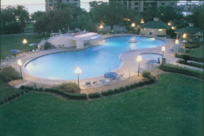 Pool At Dusk
