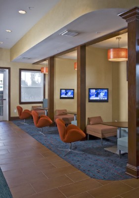 Divided Areas In Lobby For Small Gatherings