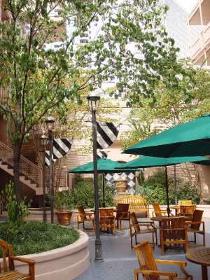 The Inn's Beautiful Courtyard