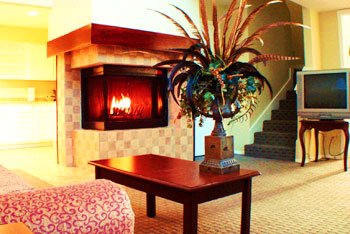 Quality Suites Dallas - In Room Fireplace