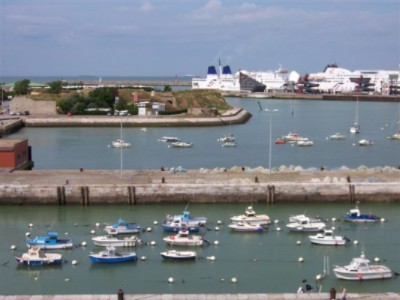 Hotel Holiday Inn Calais - View Of The Ferry Port From Hotel