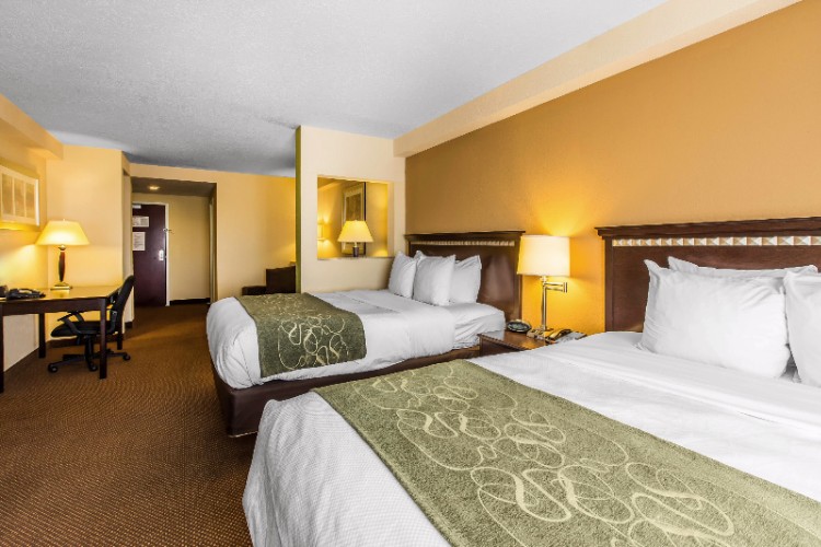 Comfort Suites Forsyth - Guest Room With Queen Beds.