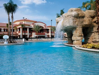 The Sparkling Pool With Waterfall Is A Favorite Of All Ages