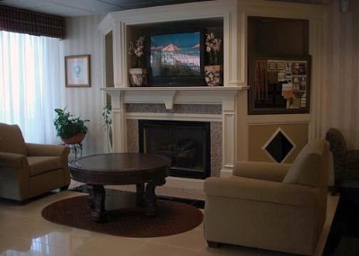 Fireplace In Lobby