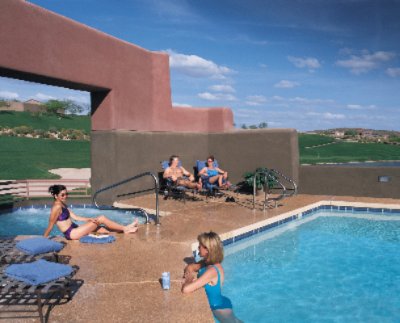 Inn at Eagle Mountain - Pool Terrace Overlooking 18th Fairway Of Golf Course