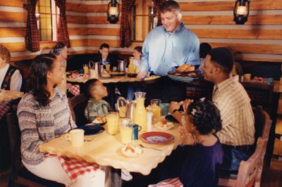 Enjoy A Hearty Family-style Breakfast At Our Lumber Jack's Cook Shanty Restaurant.