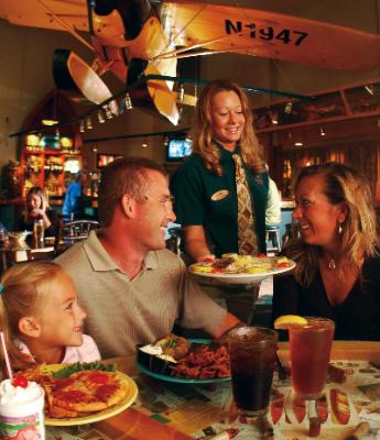 The Gitchigoomie Grill Serves Lunch And Dinner In A Canadian Fishing Lodge Atmosphere.