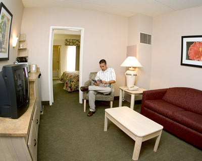 Living Room of Every Suite