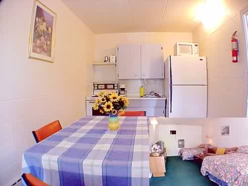 2 double beds with kitchen