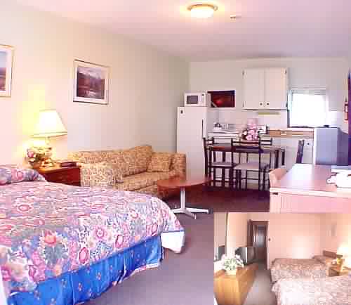 3 double beds 2 rooms with kitchen