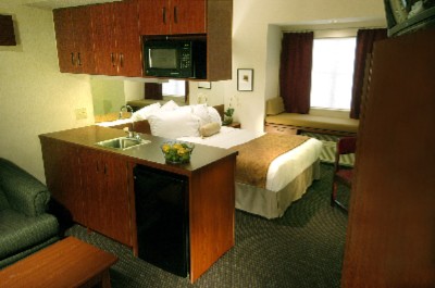 Suite One Queen W/ Microwave & Fridge