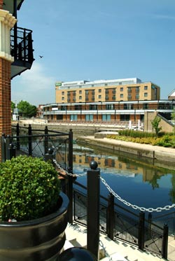 Hotel Seen From Across The Brentford Lock