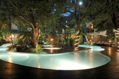 Pool At Night
