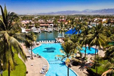 Embarcadero Pacifico Hotel & Villas All Inclusive - Pool Aerial View