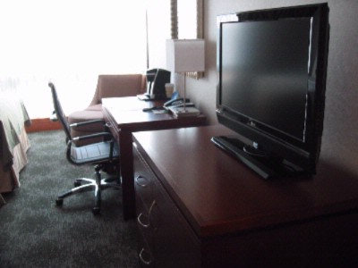 Holiday Inn Manhattan View - Desk/tv Area