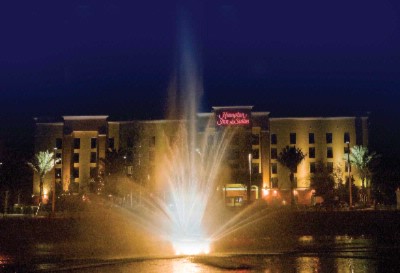 Hampton Inn & Suites - Adjacent To Our Parking Lot Is A Man-made Lake With Fountain And Benches To Enjoy The Wonderful Weather