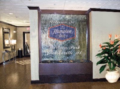 Hampton Inn & Suites - A Unique Feature Is Our Cascading Waterfall That We Can Display Your Group Message Or Show Pictures Of Your Group While You Stay With Us.