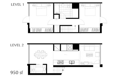 Domus at Stella San Diego - 2 Bedroom/1.5 Bathroom