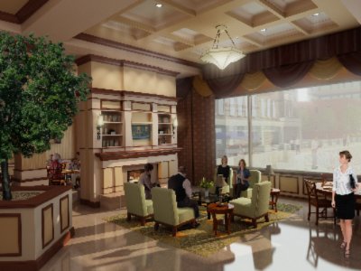 Hilton Garden Inn Richmond Downtown - Rendition Of Sitting Area