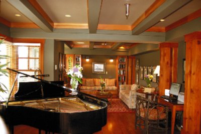 La Conner Channel Lodge - Hotel Library - Weekend Wine Reception Held Here