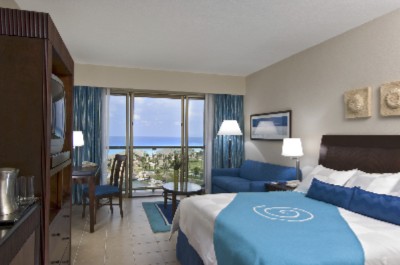 Standard Guestrooms Include An Ocean View Two Queen-size Beds Or One King Bed And A Sofa With A Pull-out Bed And Are Beautifully-appointed With A Contemporary Mexican Decor And Hilton’s Serenity Collection™ Of Amenities.