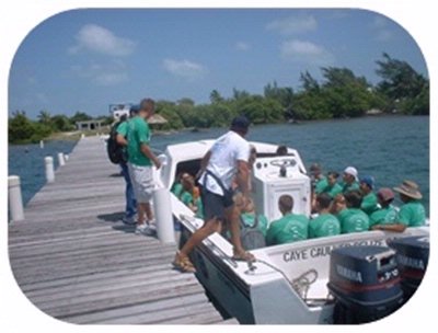 Belize Odyssey Resort - Group Arriving At Hotel's Private Dock