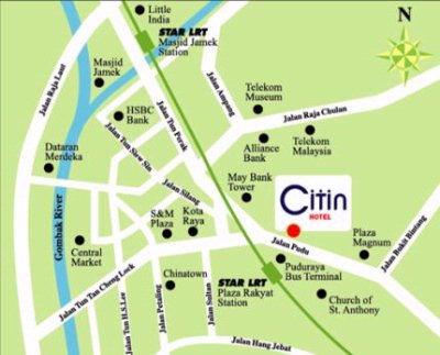 Citin Hotel Pudu - Citin Map