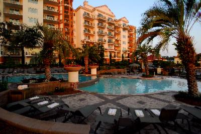 Marina Inn at Grande Dunes - Outdoor Poolscape With Whirlpools & Poolbar