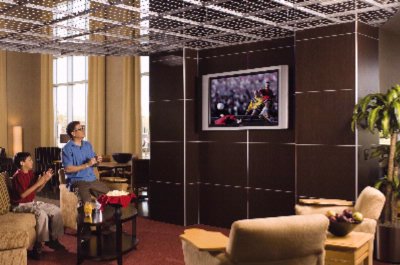 Cambria Suites San Antonio Airport Hotel - Media Wall In Lobby