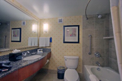 Hilton Garden Inn Denver Downtown - Well Lit Bathrooms Featuring Granite & Tile