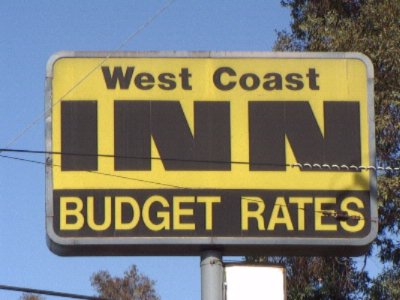 West Coast Inn - Motel Sign