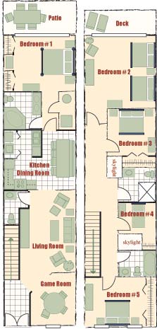 5- Bedroom Layout ( No Washer & Dryers)