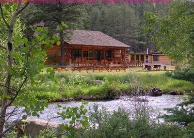 North Fork Ranch - Back Porch Of Lodge