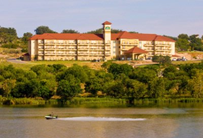 La Quinta Inn & Suites - View Of The Hotel From Across Lake Marble Falls