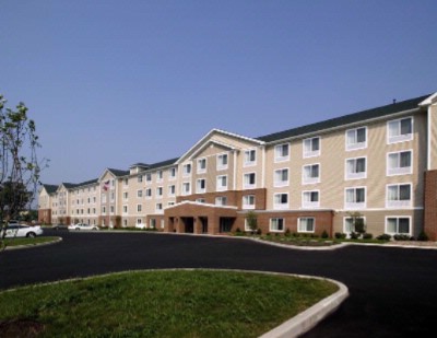 Homewood Suites by Hilton in Wallingford Ct - Front Of Hotel In During The Day
